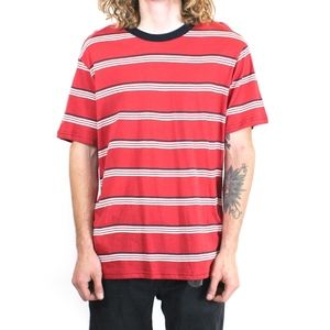 ersey Yarndye Stripe Tee (Red)